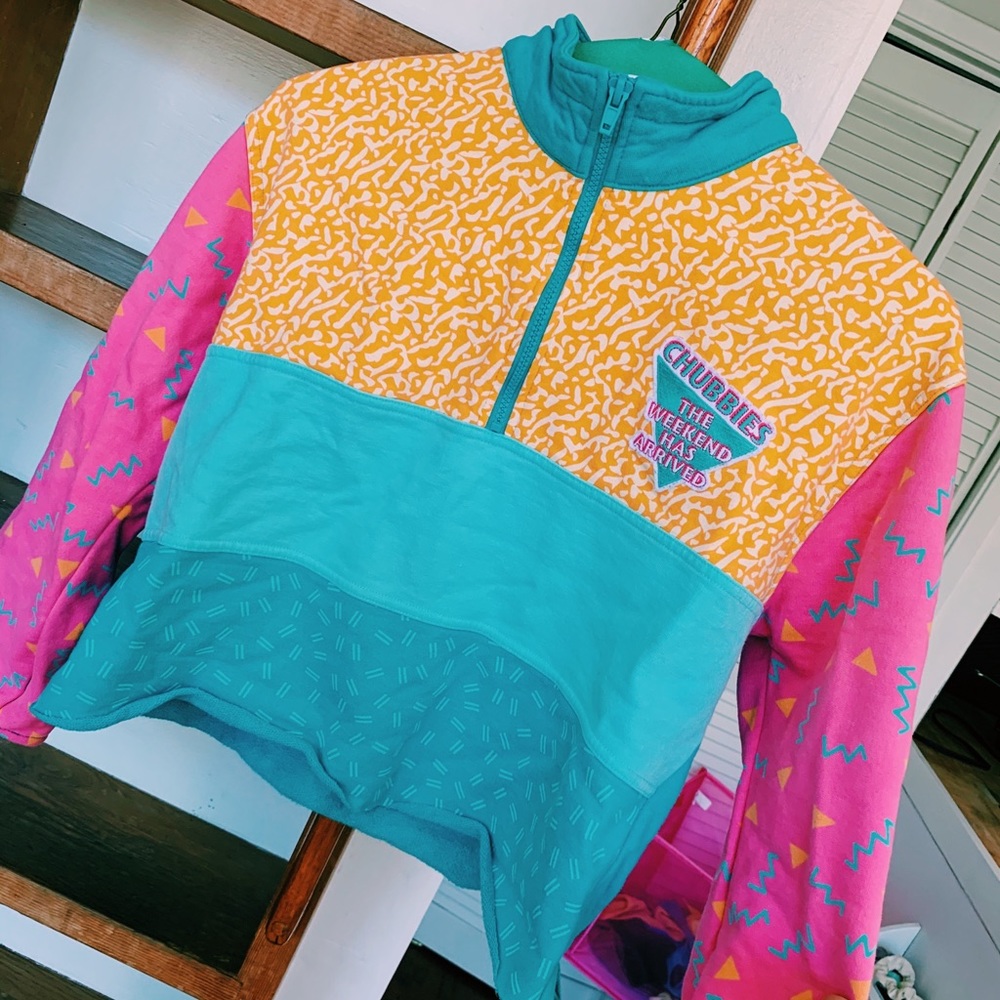 Retro pullover sweatshirt